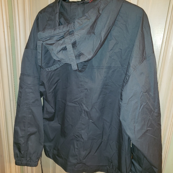 NWT Hugo Boss Gray Pullover Jacket sz Mens M Coat Stylish Preppy - Picture 3 of 16